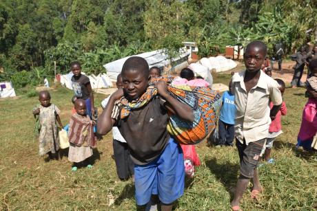 HUNDREDS OF CONGOLESE REFUGEES RETURN HOME FROM EXILE TO RUTSHURU -NORTH KIVU IN DRC