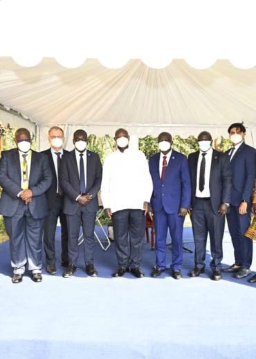 PRESIDENT MUSEVENI MEETS INTERNATIONAL CIVIL AVIATION ORGANIZATION OFFICIALS 